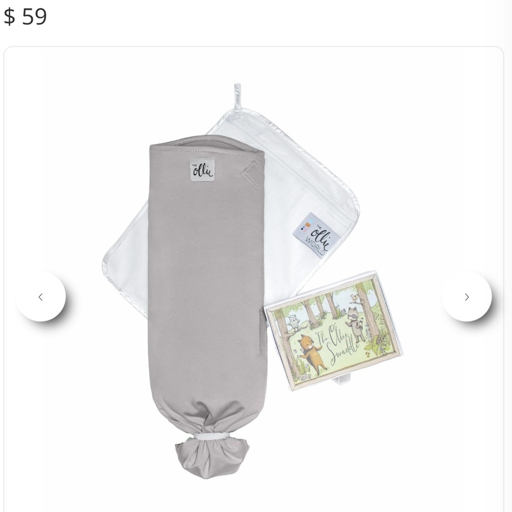Two Ollie swaddles
